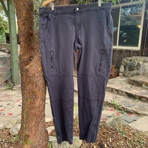 Banana Republic Utility Skinny Pants Stretch Carburetor Navy Size 14 Zip Ankle